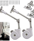 Two Pack Soft Close Hinges for Toy Boxes Zinc Alloy Lid Support Kit for quiet and safe closing of storage trunks and benches
