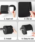 Step-by-step guide for Full Enclosure Toilet Paper Holder Keeps Your Roll Safe From Hairy Paws And Chewy Jaws Anti Tear Pet Proof.