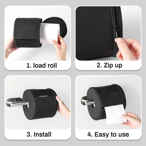 Step-by-step guide for Full Enclosure Toilet Paper Holder Keeps Your Roll Safe From Hairy Paws And Chewy Jaws Anti Tear Pet Proof.