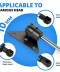 10mm Ball Stud Mounting Bracket Kit For Gas Shock Strut Prop Lift Support, illustrates varied head compatibility options.
