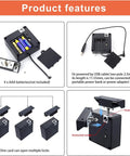Smart RFID Cabinet Lock With NFC Drawer Locks And Hidden Card Access for Wood Cabinets and Furniture, battery and USB options visible