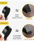 Comparison of old and new versions of Heavy Duty Window Air Conditioner Seal Tape 2 Inch Wide By 1 Inch Thick Adhesive Foam Weather Stripping.