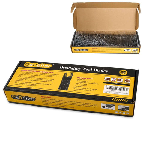 CaRoller oscillating tool blades kit, 100-piece set, yellow and black packaging