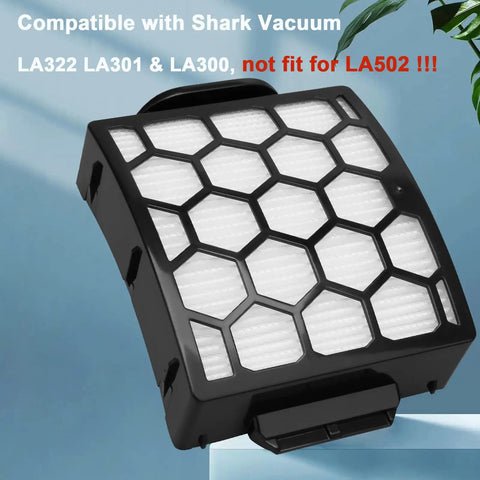 Two Pack Vacuum Filter Kit With Six Foam And Felt Filters For Shark UV850 LA301 LA300 Rotator Lift Away Upright Vacuum Replacement Parts XHF320 And XFFK320 Easy To Swap - hexagonal filter visible