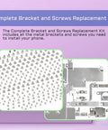 Pro DIY Fix Kit For IPhone 12 Pro Screws And Full Internal Bracket Set With Precision Screwdriver For A2341 A2406 A2407 A2408