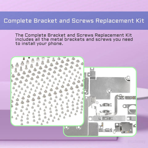 Pro DIY Fix Kit For IPhone 12 Pro Screws And Full Internal Bracket Set With Precision Screwdriver For A2341 A2406 A2407 A2408