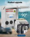 Weatherproof Temporary Power Outlet Panel For RVs And Construction Sites With 20 30 50 Amp Receptacles Prewired