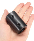 Rigid Shaft Coupling 5/8 Bore, 1-1/4 OD, 2 Inch Length, Black Oxide Steel, Set Screw Coupler With Hex Wrench for 3D Printers and Stepper Motors