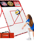 Adjustable 7x5 Volleyball Practice Rebounder Net for Quick Returns Portable Training Gear with carrying bag