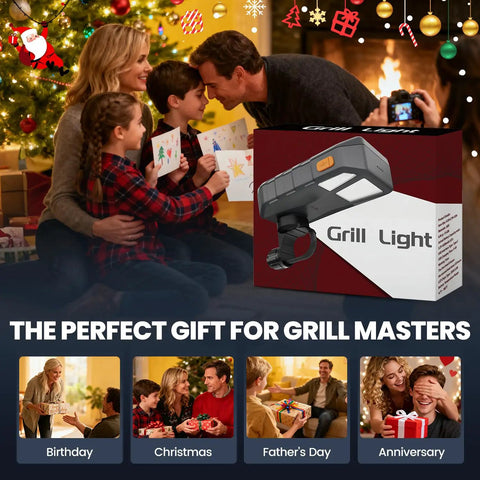 Family gifting Grill Light For Blackstone Griddle And Weber Grill Rechargeable BBQ Lights under Christmas tree