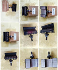 CNC Lathe Tool Holder Quick Change Black Steel for turning and drilling, shown in various angles and positions, fits 250-001, 250-000 kits.