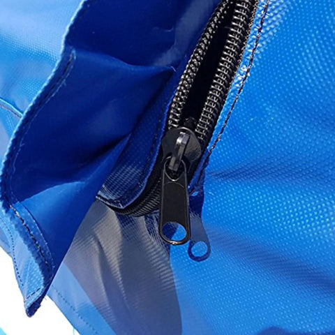 Close-up of Tough As Nails Heavy Duty Control Box Cover Replacement zipper showing durable PVC coating for RT Genie Boom Lifts.