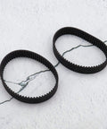 Two Pack HTD201 3M Rubber Planer Drive Belt Featuring 67 Teeth Closed Loop Design Compatible With SKIL 1500 Series Electric Planers.