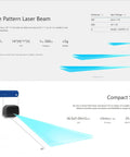 TF Nova Lidar Sensor Range Finder For Bots And Drones With 14 Meter Scanning Range And 14 Degree Horizontal By 1 Degree Vertical Field Of View, diagram showing size and range specifications.