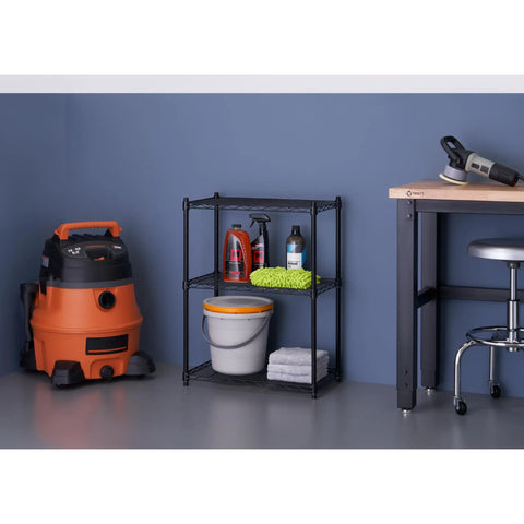 Three Tier Outdoor Wire Shelving Rack Built Tough Adjustable Storage Unit Size 23 X 13 X 30 Inches Holds Up To 100 Lbs Per Shelf Includes Foot Levelers And Nsf Certification Delivers Zero Hassle Solutions For Real World Setup And Everyday Use