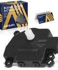 Main HVAC Air Door Actuator Replacement For Jeep Grand Cherokee 2011 2012 2013 And Dodge Durango 2011 2013 Fits Kenworth T680 2013 2021 And Peterbilt 579 2013 2021 DIY Ready Aftermarket Quality, showing Aisin actuator and box with manual.