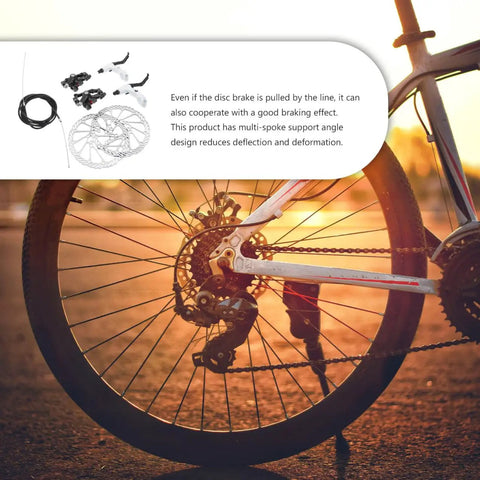 Heavy Duty Mountain Bike Disc Brake Pads For Hydraulic And Mechanical Setups Featuring Ventilated Core Design on bicycle wheel.