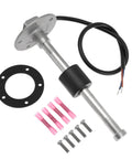 Heavy Duty 316 Stainless Fuel Tank Sending Unit 240 Ohms to 33 Ohms 7 Inch Gauge Sender for Marine Boat RV Truck Water Level Gas Tank Sensor Built Tough Durable Reed Switch Output No Tank Adjustment Needed, 7-inch sender with wiring kit