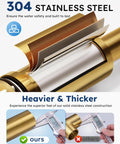 Close-up of 304 stainless steel construction in WOWOW 2 Handle Kitchen Faucet 4 Hole with Sprayer and Soap Dispenser, showcasing quality thickness.