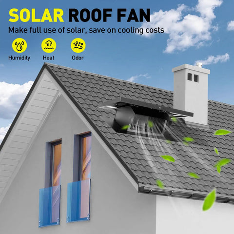 25 Watt Solar Roof Vent Fan With 8 Inch Removable Cover For Quick Attic Exhaust And Smooth Home Cooling Sun Driven Brushless Motor Blows Right Through Stuffy Air Like A Champ Nice Pick To Keep Your Workspace Chill