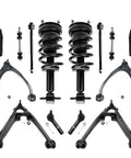 Front Suspension Kit 14 Piece For 2007 2013 Chevy Silverado 1500 And GMC Sierra 1500 includes struts, control arms, tie rods, sway bars