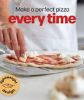 Hans Grill Pizza Peel PRO perforated metal pizza paddle for XL 12-inch pizzas, non-stick, for launching and turning pizzas