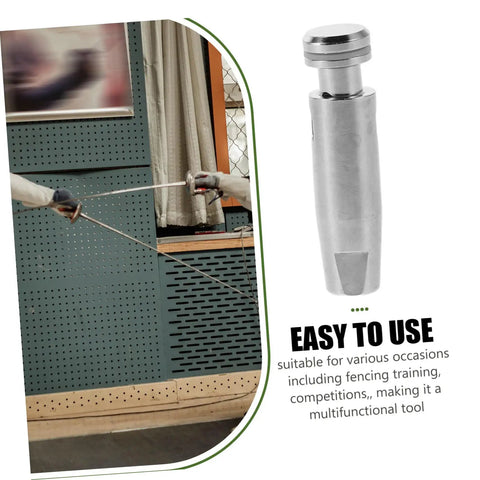 Durable Stainless Steel Fencing Practice Tip Replacement Head For Foil And Epee Training with fencers in background