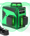 3x360 Rotary Laser Level With Green Beam Self Leveling One Horizontal And Two Vertical Planes 12 Line Layout
