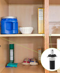 Top Notch 36 Piece Spring Loaded Repair Pins For Cabinet Doors And Furniture Hinges Featuring Heavy Duty Iron And Plastic Build That Makes Quick Damper Replacement A Total Breeze Without Sweat in use inside a wooden cabinet.