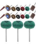 Double Layer Flap Wheel Sander Kit For Drill 50 Piece Set with steel abrasive wheels for grinding stubborn stains