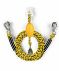 Durable Marine Tow Line With Built In Pulley Stainless Steel Hooks And Guarded End Connections Heavy Duty Bungee Dock Rope