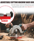 Adjustable Aluminum Circular Saw Guide Rail For Precision Woodworking with dual-latch base for stable 12 inch saw cuts.