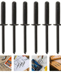 Beefy Heavy Duty Aluminum Pop Rivets Kit 20 Pcs Black Metal Blind Rivets for Industrial Automotive Kayak Marine Projects