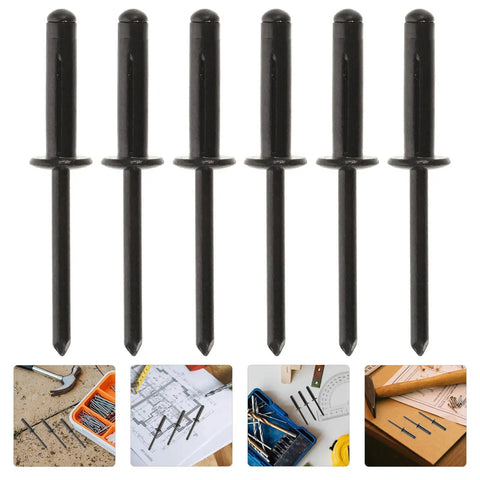 Beefy Heavy Duty Aluminum Pop Rivets Kit 20 Pcs Black Metal Blind Rivets for Industrial Automotive Kayak Marine Projects