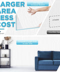 3D Peel and Stick Wall Panels 20 Pack Big Size 30.3 by 27.5 Inches for Interior Decor shown on a wall with a blue sofa