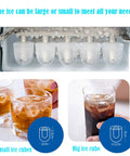 Top Rated Portable Ice Maker For Countertop Rapid Freeze Ice Cube Machine producing small and large ice cubes for drinks.