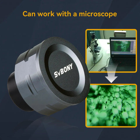 1.25 Inch USB 2.0 IMX307 Color Astrophotography Camera For Telescopes, Electronic Eyepiece and microscope connection