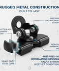 Close-up of Heavy Duty LED Light Bar Mounting Bracket for Off Road Trucks and SUVs with iron steel construction