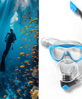 Diver underwater and snorkeling gear with Soft Silicone Snorkel Mouthpiece Replacement For Scuba Regulators, Ultra Comfortable, Non-Toxic