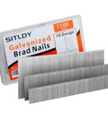 Solid Galvanized Brad Nails For Nail Guns Built Tough And Zero Jamming Risk Smooth Shooting Fasteners For Diy And Furniture Assembly Projects Assorted 18 Gauge Sizes In 3 4 1 1 4 And 2 Inches, packaged with 1100 nails.
