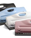 Assorted color adjustable 6 hole punches for planners and binders, pink A5 ready right out of the box and versatile for mini pocket A6