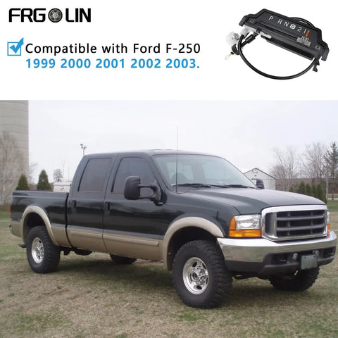 Gear Shift Indicator Assembly For Ford F-250 1999 2000 2001 2002 2003 Replace Worn Indicator Cable Clip XL3Z-7A110-AA with truck