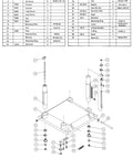 Pro Level Service And Parts Manual For 15 Inch Wood Planer Molder, parts diagram showing base components and assembly details.