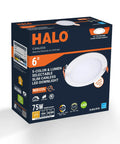 Canless Led Recessed Lighting 6 Inch Dimmable Wet Location Rated With Slick Compact Frame For Tight Squeezes And Easy Direct Mounts That Save You Major Headaches product packaging displayed.