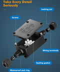 Eight Pack IP65 Waterproof Junction Box Kit With Two Way PG9 Connectors For Outdoor Electrical Projects showing parts