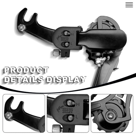 Rear Derailleur RD TZ31A 6 And 7 Speed Direct Mount with aluminum alloy and precise adjustment shown in detail