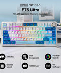 Top Shelf 75 Percent Wireless Gaming Keyboard Built Different With Massive 10000 Mah Battery showcasing hot swappable switches and RGB.