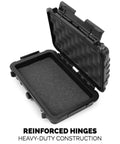 Open view of Waterproof Hard Shell Case For Flir C5 C2 C3 Thermal Imagers And Seek Shot Pro PerfectPrime Infrared Cameras with foam interior.