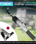EZGO Golf Cart Steering Gear Box Assembly And Steering Rack For TXT And MPT 2001 Up Gas And Electric Carts With Ball Joint