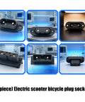 Electric Scooter Charging Connector Socket With Copper Pin Power Port And Insulated Housing For E-Bike Repair Parts